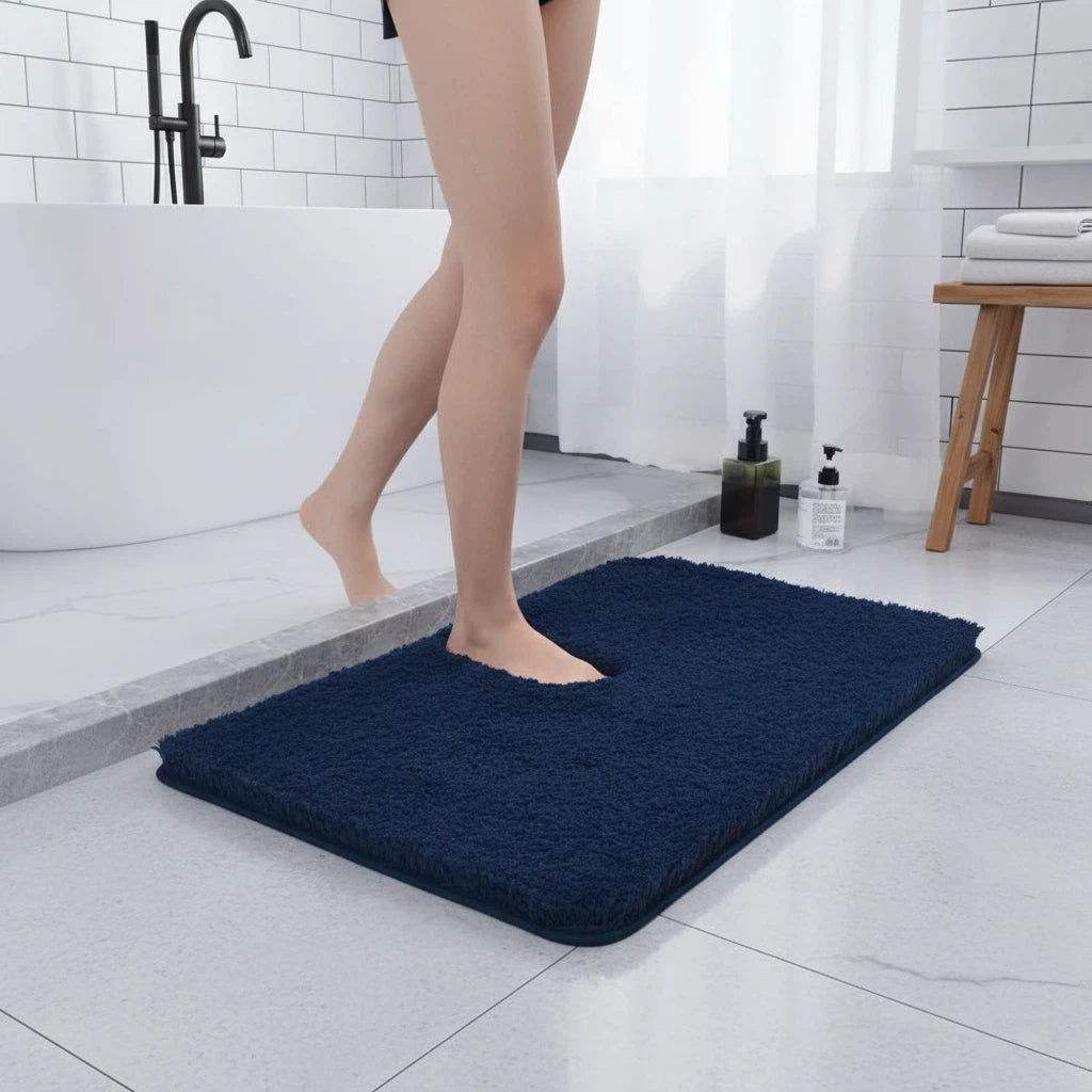 Plush Bath Rug | Soft Non-Slip Bathroom Comfort