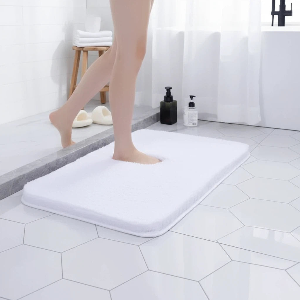Plush Bath Rug | Soft Non-Slip Bathroom Comfort