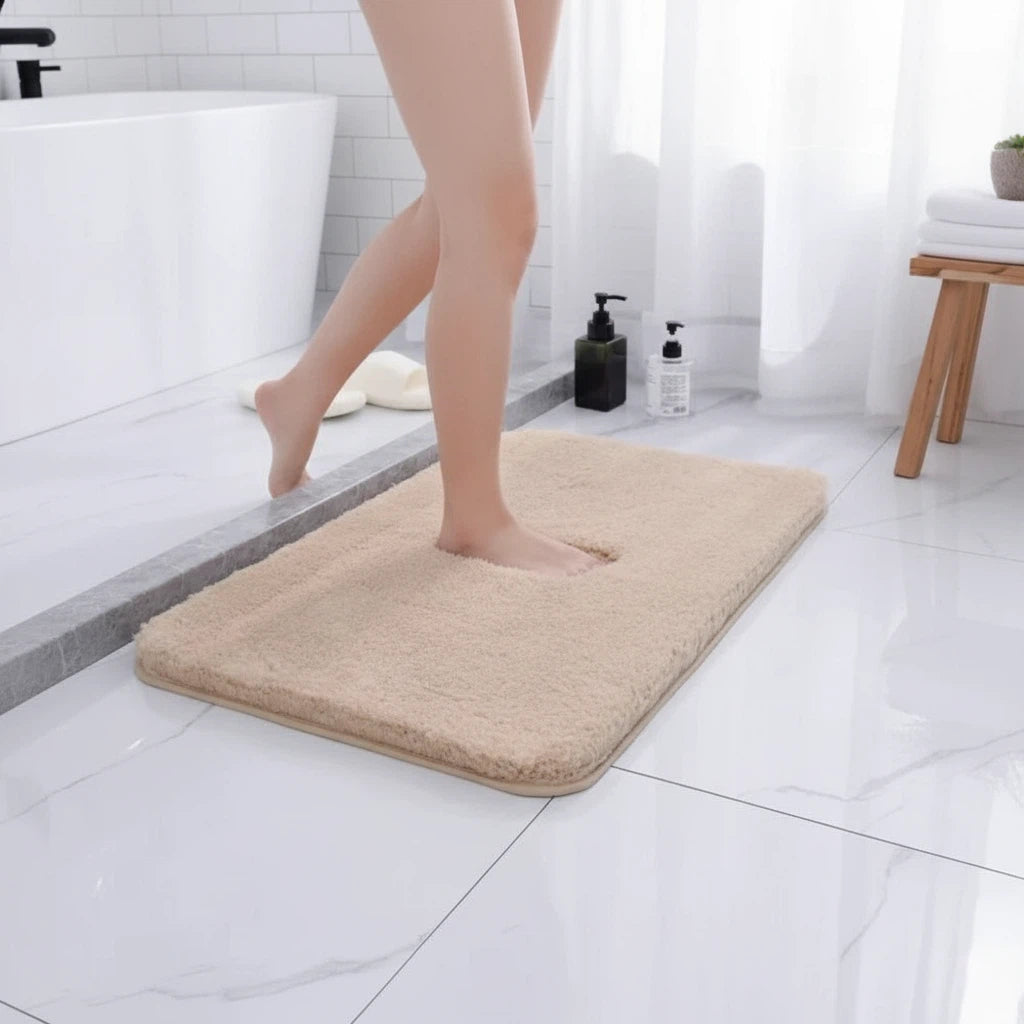 Plush Bath Rug | Soft Non-Slip Bathroom Comfort