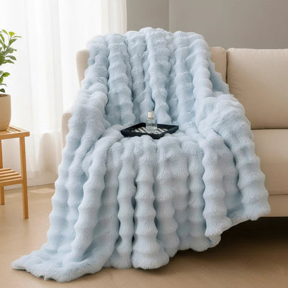 Faux Fur Blanket | Plush Cozy Statement Throw