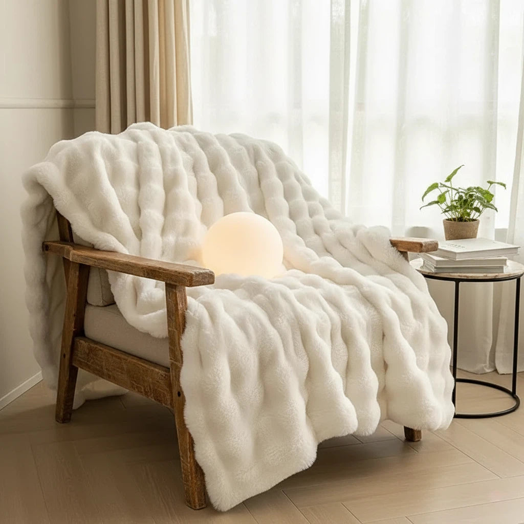 Faux Fur Blanket | Plush Cozy Statement Throw