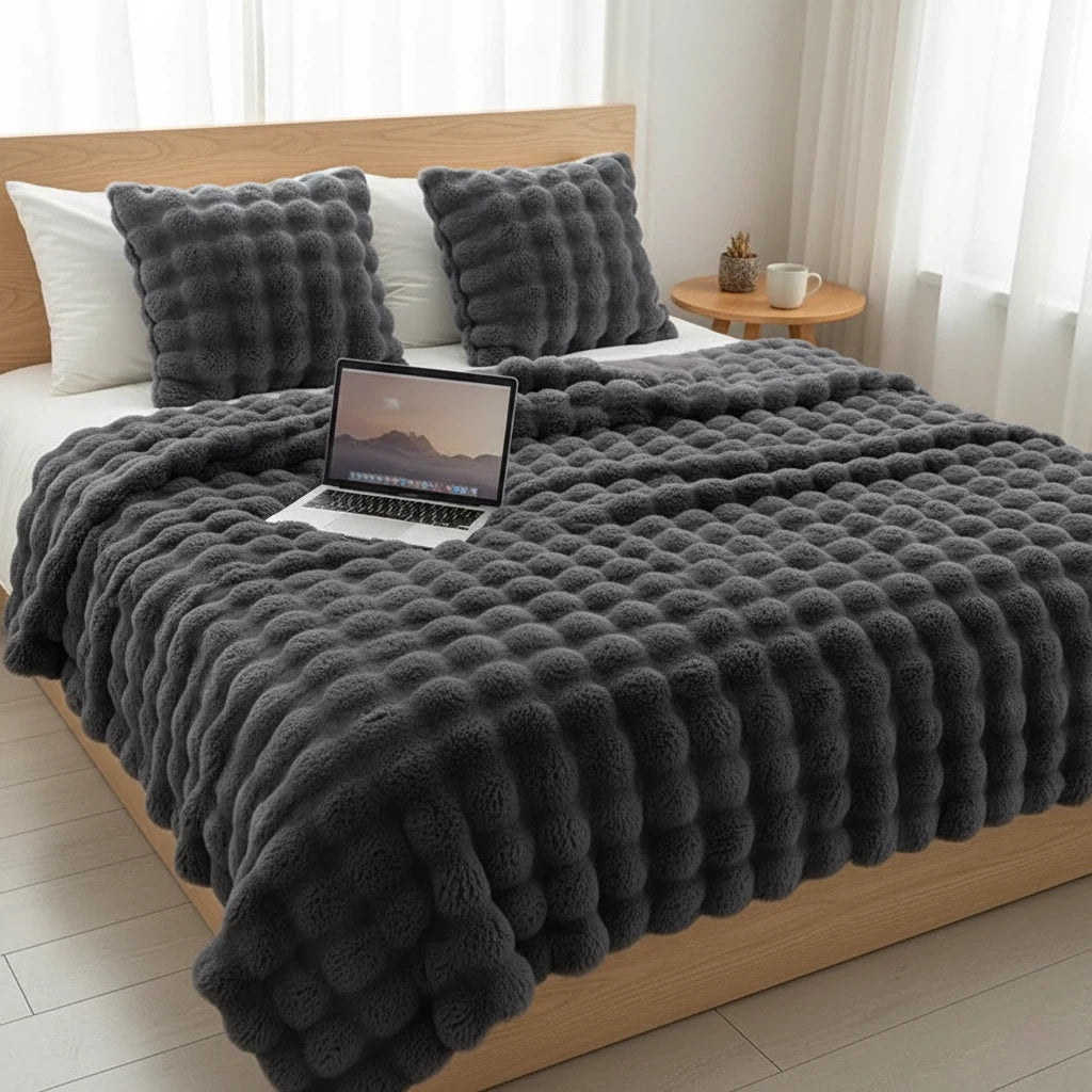 Faux Fur Blanket | Plush Cozy Statement Throw