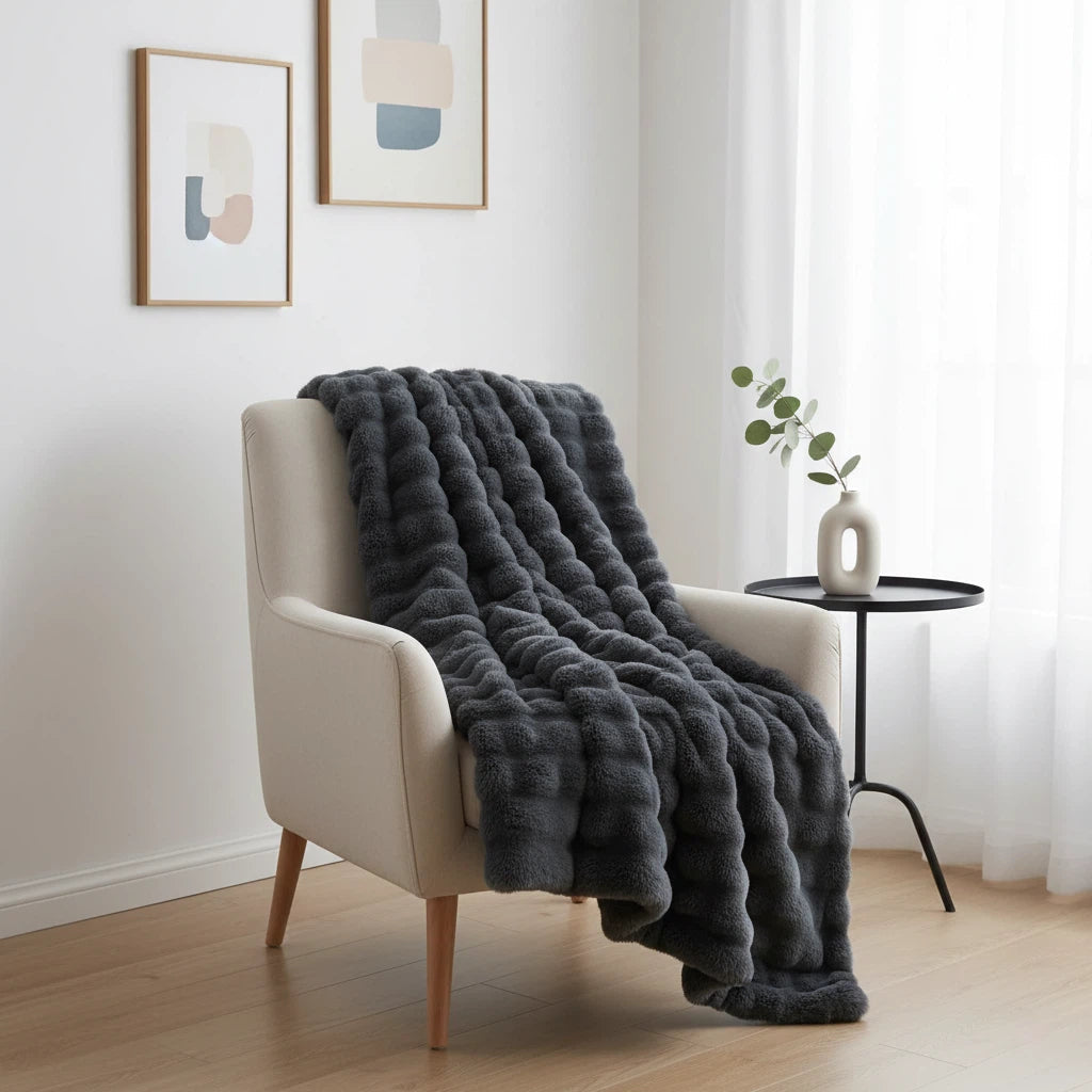 Faux Fur Blanket | Plush Cozy Statement Throw