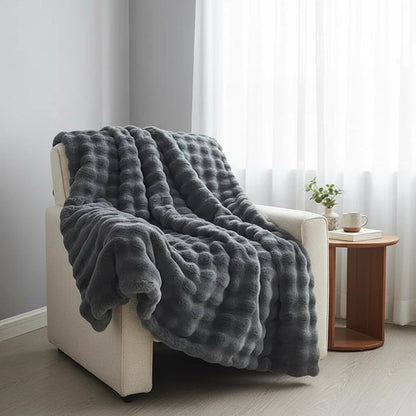 Faux Fur Blanket | Plush Cozy Statement Throw