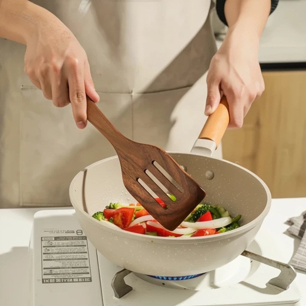 Wood Look Cooking Utensil Set | Everyday Kitchen Essentials