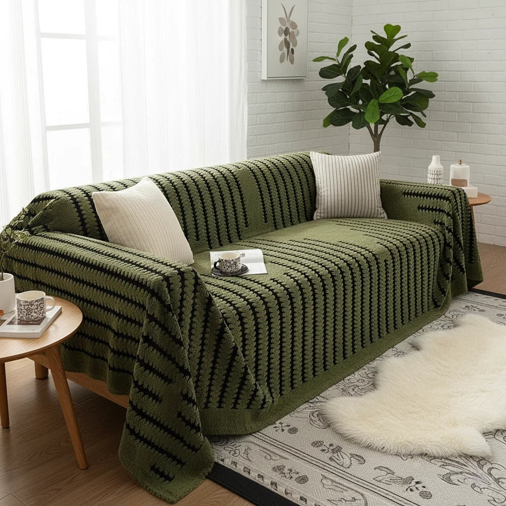 Tufted Couch Cover | Soft Textured Living Room Upgrade