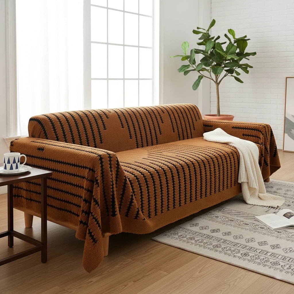 Tufted Couch Cover | Soft Textured Living Room Upgrade