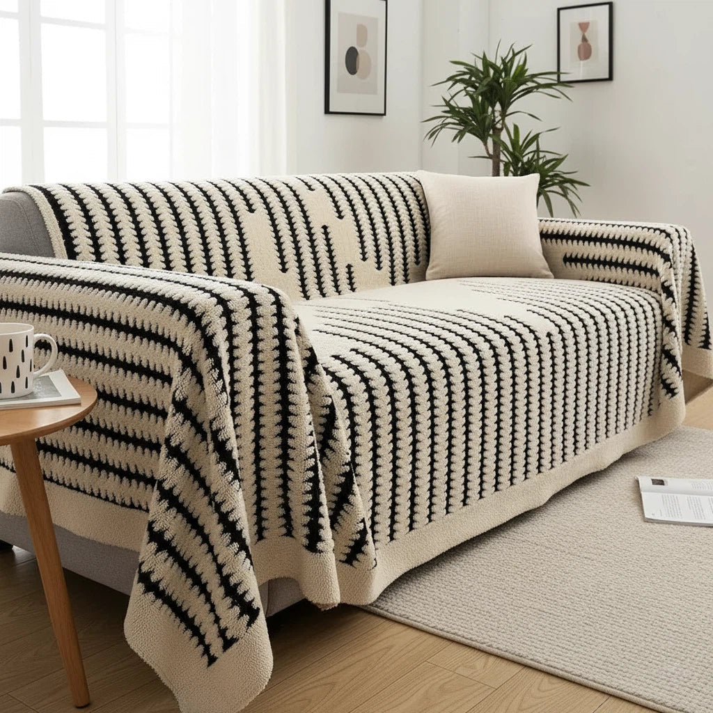 Tufted Couch Cover | Soft Textured Living Room Upgrade
