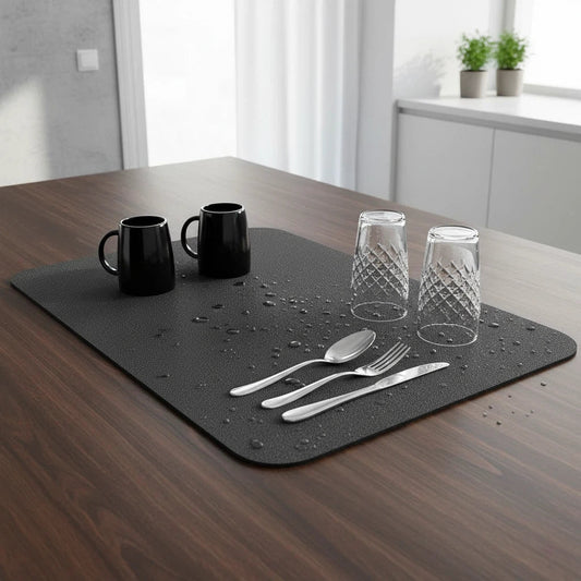 Absorbent Kitchen Drying Mat | Clean Countertop Protection