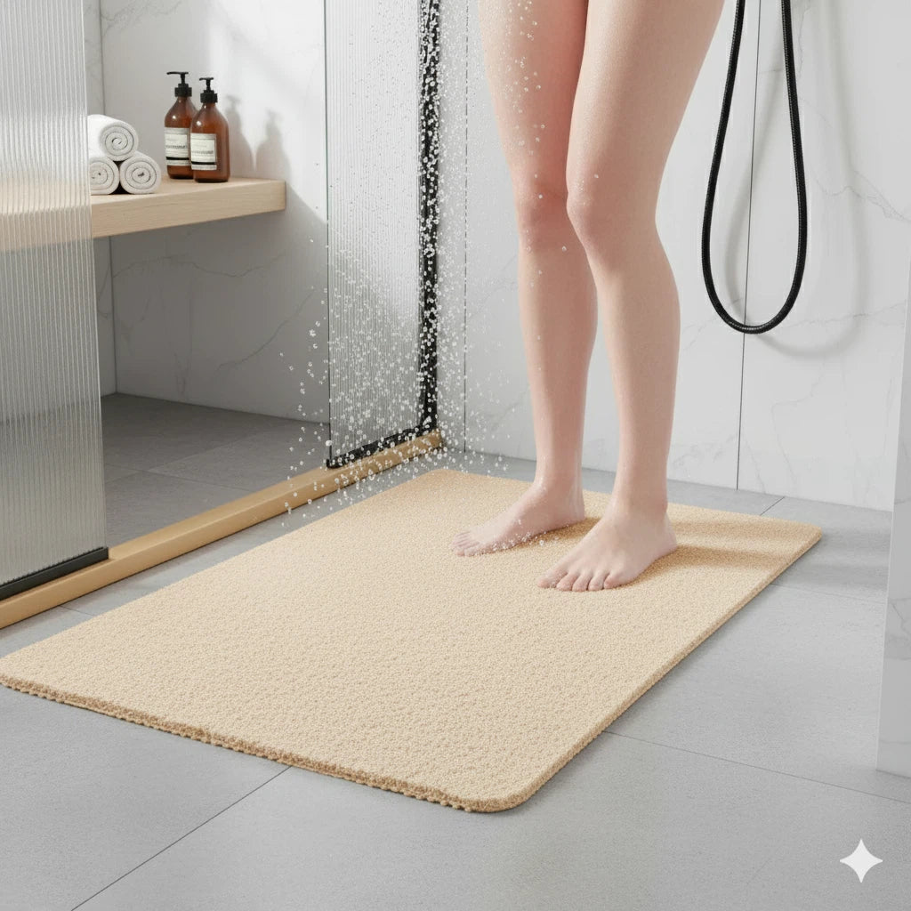 Antimicrobial Non-Slip Shower Mat | Secure Bathroom Comfort