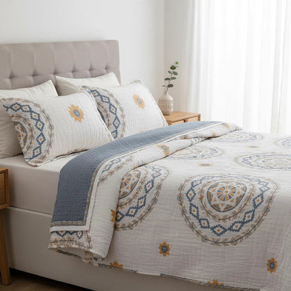 Mandala Pattern Throw Blanket | Boho Living Room Layer
